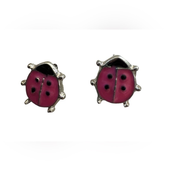 Other - 🩵$5🩵 Pink Ladybug Stud Earrings